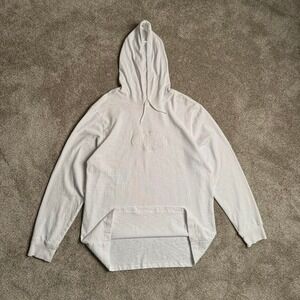 SUPREME "WARPED" WHITE HOODED LONGSLEEVE